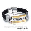 stainless steel fashion jewelry magnetic bracelet mens bracelets leather bracelet